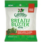 Greenies Breath Buster Bites Dog Treats, Crisp Apple Flavor, 1.2 oz. Pack
