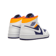 thumbnail image 3 of JORDAN MENS Air Jordan 1 Mid "Royal Blue / Laser Orange" 554724 131 554724 131 from Stadium Goods, 3 of 9