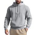thumbnail image 6 of IWRICH Mens Casual Cotton Hoodies Drawstring Quarter Zip Pullover Sweatshirts XXL, 6 of 8