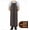 coffee L, variant on Waterproof And Oil-proof Leather Apron PU Bib Kitchen Men and Women's Household Dirt-Resistant Work Clothes for Slaughter (coffee XL,OneSize)
