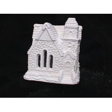 Plastercraft unpainted holiday village house use acrylic paints Ernest's stone cottage