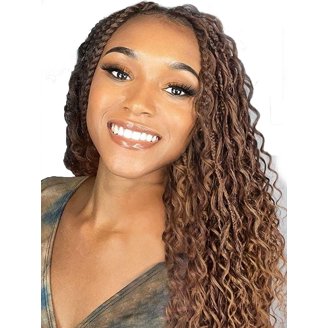 Leeven 18 Inch Boho Box Braids Crochet Braiding Hair Zimbabwe
