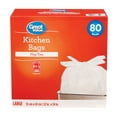 thumbnail image 1 of Great Value Kitchen Bags, 34L , 80bags, 1 of 2