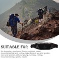 thumbnail image 3 of Advancent Riñonera de bolsillo grande para exteriores, bolso con cremallera, cartera, pecho, impermeable, riñonera para hombres y mujeres, suministros Mochilas de mochilero camuflaje negro Advancent OD022577-03, 3 of 6