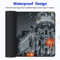thumbnail image 4 of Heduofu Black and White Computer Mouse Pad, Madrid City at Nighttime in Spain Main Street Architecture, Rectangle Non-Slip Rubber Mousepad  31.5x11.8 in, 4 of 6