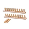 thumbnail image 3 of 2 Pcs Weaving Loom Chunky Blanket Loom Knitting Hand Crochet Wooden Frame for Adults DIY Hobby Beginners, 3 of 9