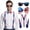 Glasses, Sequin Bowtie, Suspender, variant on 4 Pcs Patriotic Accessories Set, 4th of July Outfit Costume for Adult– Patriotic Uncle Sam Top Hat , Glasses, Jumbo Sequin Bow Tie, Suspender – Red White Blue Outfit for Memorial Day
