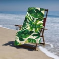 thumbnail image 4 of Exotic Leaves Printed Microfiber Sand Free Pool Towel Lightweight Oversized Quick Dry Absorbent Compact Travel Must Have for The Swimming, Yoga, Camping, Summer Cruise, 4 of 8
