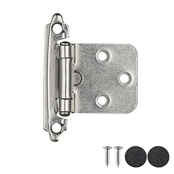 JQK 1 2 Inch Overlay Cabinet Door Hinges Satin Nickel 4 Pack 2