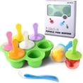 thumbnail image 1 of Silicone Popsicle Molds,Popsicle Mold Maker,Homemade Food Storage Containers,Kids Ice Cream DIY Pop Molds - BPA Free (Blue), 1 of 5