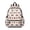 Fireman and Puppy White Pattern-1, variant on Fireman and Shield White Pattern Cute School Backpack with Padded Back and Adjustable Shoulder Straps 13.4"x11"x4.7"