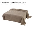 thumbnail image 2 of Double-Sided Flannel Taffeta Blanket with Reversible Soft Texture, All-Season Breathable Warmth and Sweat-Absorbing Inner Layer, Conditioning Nap Throw for Sofa Bed AC Room Office Use, 2 of 2