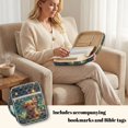 thumbnail image 3 of ZUXONGSY Highland Cow Flower Print Bible Cover for Women Large Bible Protective Carrier Multifunctional Handbag with Pen Slots Scripture Bag for ChuZU, 3 of 7