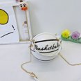 thumbnail image 1 of Bolsa Moda mujer impresión de mensajero redonda PU cadena Mini bolso (un blanco) Ehuebsd Nuevos Originales, 1 of 6