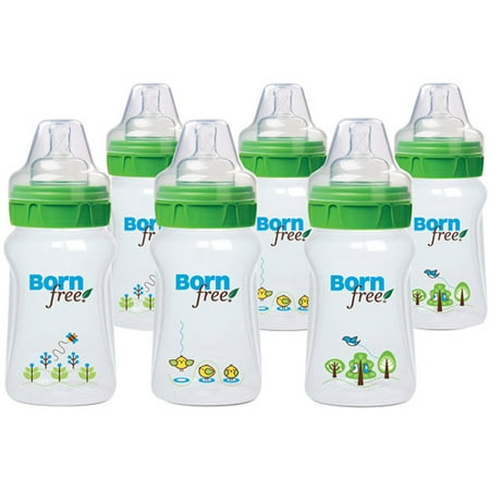 UPC 012914466902 product image for Born Free 9-oz Decorated Baby Bottles, BPA-Free, 6-Pack | upcitemdb.com