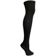 thumbnail image 4 of Yacht&Smith Womens Over the Knee Socks, 3 Pairs Premium Soft, Chic Colorful Patterned (3 Pairs Solid Black), 4 of 7