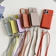 thumbnail image 3 of Estuche con cremallera y cordón para tarjetas para Apple 14 Funda para teléfono móvil Apple 13 Promax Funda protectora con patrón de lichi para 12 Mujeres, 3 of 5
