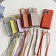 thumbnail image 2 of Estuche con cremallera y cordón para tarjetas para Apple 14 Funda para teléfono móvil Apple 13 Promax Funda protectora con patrón de lichi para 12 Mujeres, 2 of 5