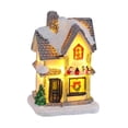 thumbnail image 2 of Artesanías de resina para casa de pueblo con nieve navideña, decoración del hogar, adorno navideño Estilo M, 2 of 9