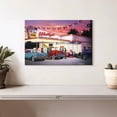 thumbnail image 2 of Elephant Stock Wally's Service Station Wall Art - Horizontal Canvas Wall Art - Home Office Wall Decor - Transportation Canvas - Blue And Red Decor By Bruce Kaiser - 12" x 8", 2 of 8