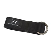 Everyday Yoga 6-Foot Strap with Metal D-Ring for Flexibility and Range of Motion
