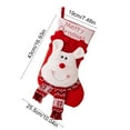 thumbnail image 3 of PEIBang Christmas Stockings,Large Vintage Christmas Stockings with Reindeer for Family Holiday Fireplace Hanging Decorations, 3 of 6