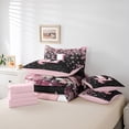 thumbnail image 6 of Manfei Girls Pink Monogrammed Twin Bedding Sets 7pcs, Personalized Letter L Bedding Comforter Set, Kawaii Axolotl Cherry Blossoms Sheet Sets, Ultra Soft Home Decor, 6 of 8
