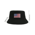 thumbnail image 3 of Tuitoonm American Flag Bucket Hat Independence Day 4th Of July Hat Costume Topper Print Cap Bucket Hats Independence Day Keepsake Decoration Gift, 3 of 5