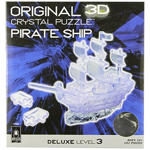 Puzzle Original en Cristal 3D - Bateau Pirate de Luxe Clair