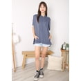 thumbnail image 3 of Fashion Womens Oversized Short Sleeve Hoodie Side Slits Pullover Sweater Top, 3 of 7