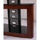 thumbnail image 4 of Soporte de TV TransDeco con soporte para 35-80 pulgadas en roble oscuro/negro, 4 of 6