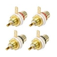 thumbnail image 4 of RCA Female Panel Mount Chassis Socket Jack Connector for Amplifier Audio Terminal RCA Plug, 4pcs, 4 of 4