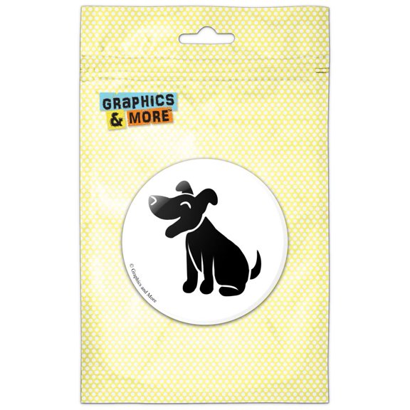 Dog Stick Figure Family Pet Pinback Button Pin Badge