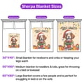 thumbnail image 5 of Merry Christmas Santa Brittany Spaniel Scarf Twinkling Lights Xmas Holiday Cozy Sherpa Blanket Brittany Dog Lover Gifts Idea Warm Soft Throw Blanket - 00022, 5 of 5