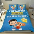 thumbnail image 1 of Little Baby Bum Conjunto de sábanas temático, trío de piezas, cómodo y amigable con la piel, diseño único, regalo de decoración para el hogar para familiares, amigos y fans,135cm *200cm, 1 of 6