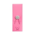 thumbnail image 1 of Estuche con botón de sonrisa | Diseño compacto y apilable | Tapa hermética con asas | Plástico PP transparente y duradero | Gran capacidad para lápices, marcadores y crayones | Organizador para la, 1 of 1