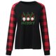 thumbnail image 5 of Camisas Navideñas Para Mujer Tops de Manga Larga Moda Casual Estampado de Cuello Redondo Blusa Superior Suelta Jersey Odeerbi ODB200518, 5 of 8