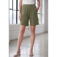 thumbnail image 4 of Roaman's Women's Plus Size Petite Plus Size Soft Knit Pull-On Short, 4 of 6