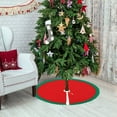 thumbnail image 6 of Antqov Christmas Tree Skirt 36" Cable Knit Tree Rug Thicker Holiday Christmas Tree Decoration for Home Party Decor, 6 of 6