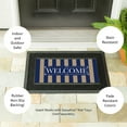 thumbnail image 4 of Evergreen Navy Stripe Welcome Burlap Sassafras Indoor Outdoor Switch Doormat 1'10"x10" Multicolored, 4 of 4