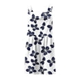 thumbnail image 5 of Fengqque Jumpsuits for Women Summer Wide Leg Overalls Shorts Floral Rompers Boho Outfits with Pockets Navy XL(XL), 5 of 5