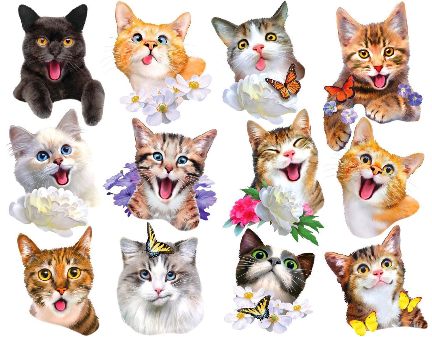 Cra-Z-Art 12 Mini Casse-Têtes en Forme des chats