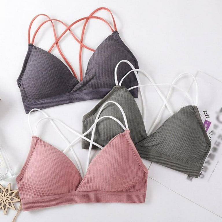 GODDESS - You deserve a bra feel comfortable. About Thick Strap👇🏻💕  -Seamless Wire-free bra -Improve your curves over time. Stimulate  microcirculation. -Non-slip, lightweight, breathable, and quick-drying. - Wide shoulder straps for extra support 