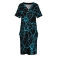 thumbnail image 4 of ¡Vamos a mis nervios! Vestido suelto con bolsillo para mujer vestidos largos vestido de fiesta traje de verano para mujer, 4 of 7
