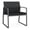 Castillo Black, variant on Gansett Reception Waiting Oversize Guest Chair / Charcoal Steel / Blue
