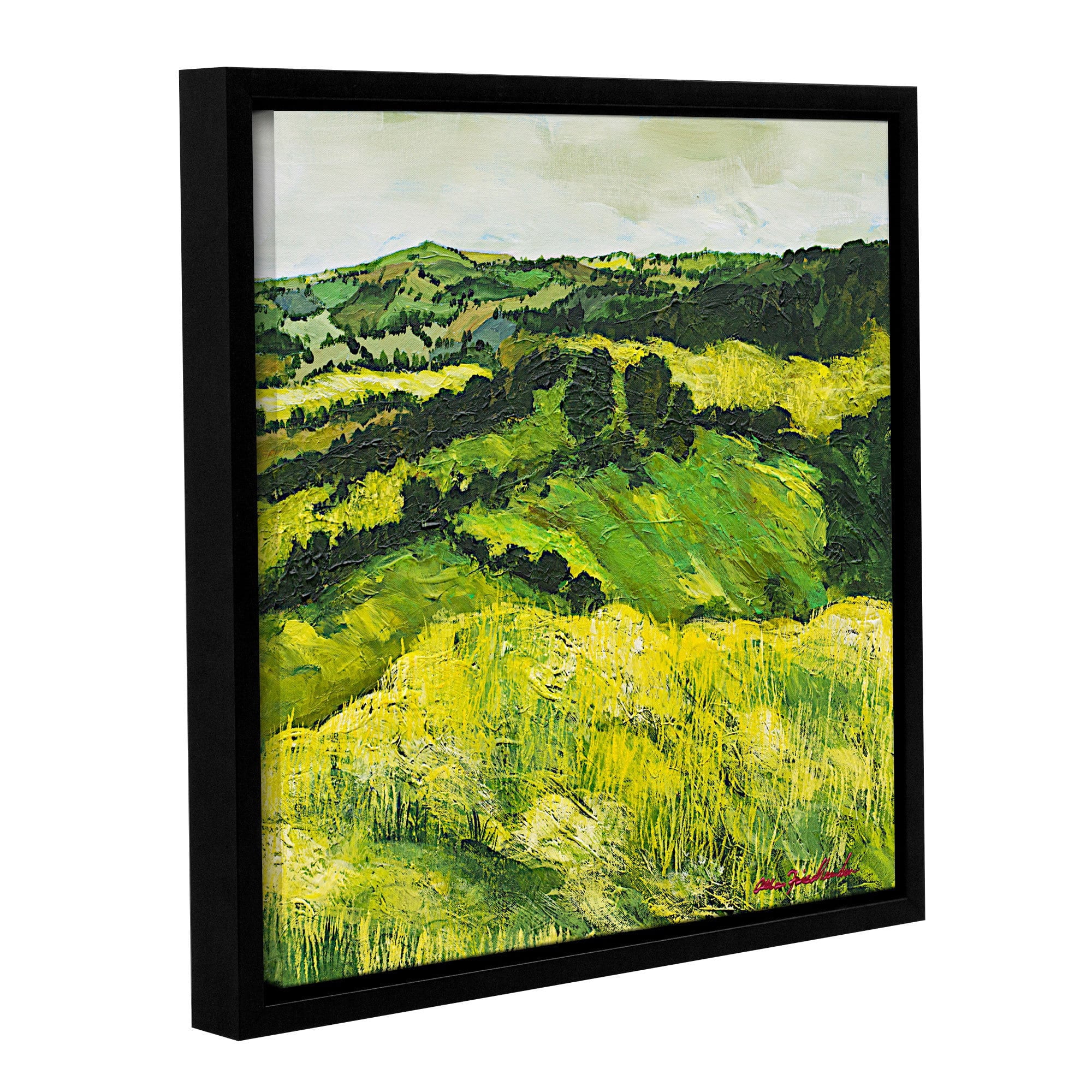 ArtWall Allan Friedlander "Tall Grass Path" Gallery-wrapped Floater-framed Canvas