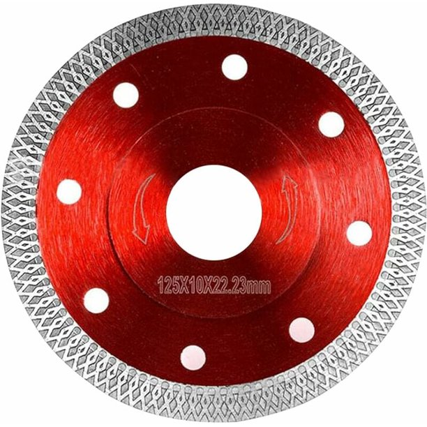 Disco de diamante 125 para azulejos, Disco de diamante de corte fino en seco, Disco de corte de diamante Hoja de sierra circular para azulejos Granito Cerámica Mármol Azulejos Piedra caliza
