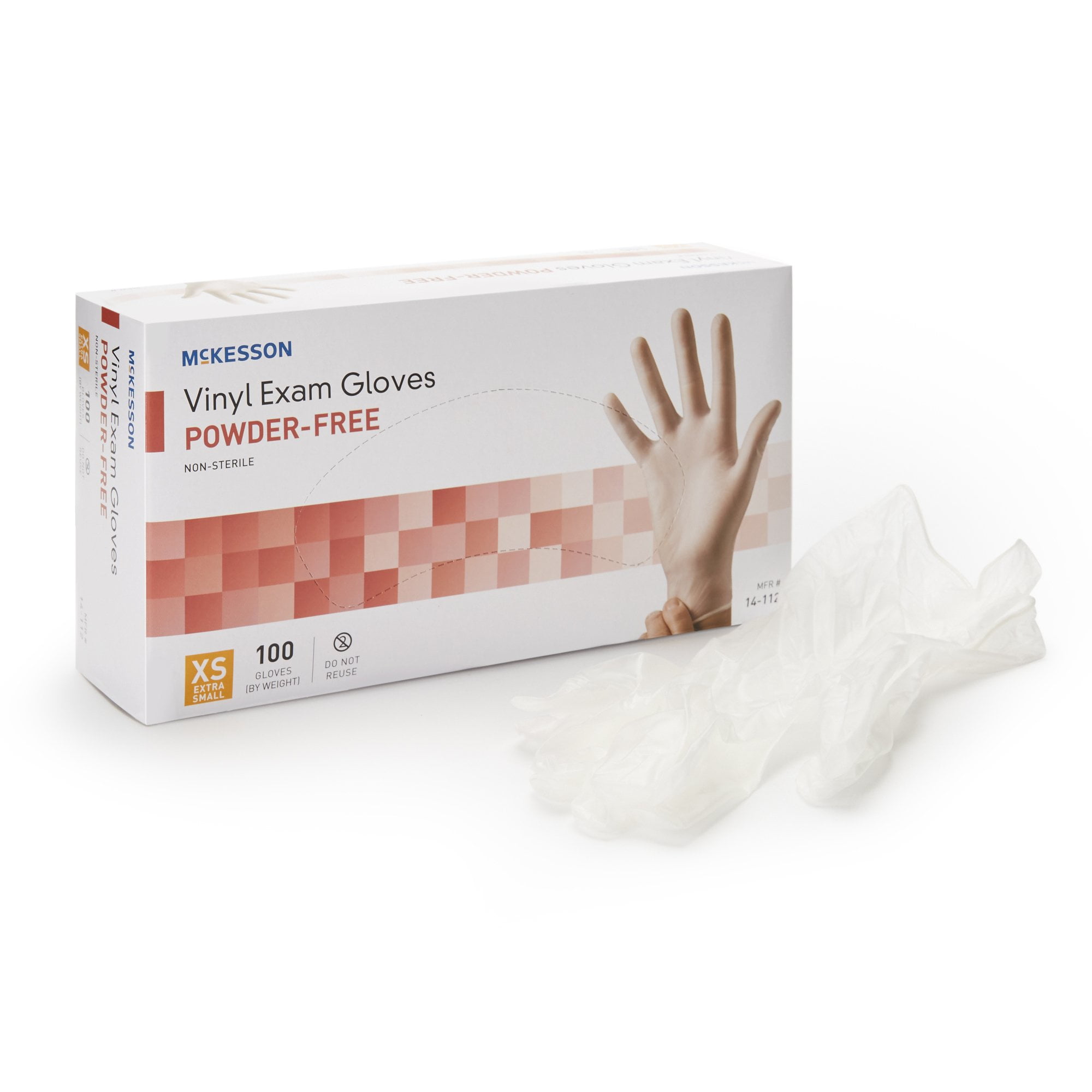 McKesson Exam Glove Powder Free X-SMALL 14-112 100 per Box