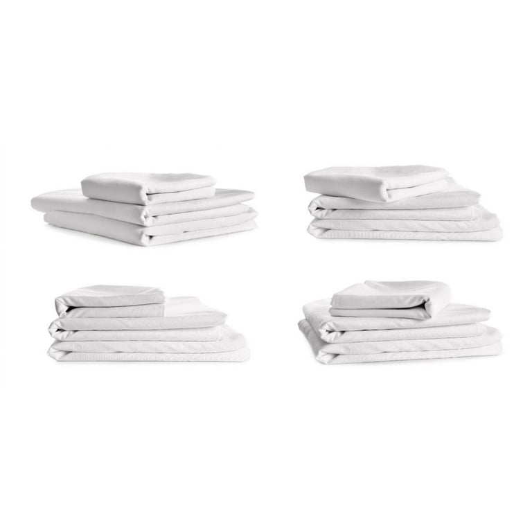 Effortless® Bedding SUPERSOFT Luxury Hotel & Spa Quality 100% Cotton Plush  4-Piece White Towel Set – Bath Towel, Hand Towel, Face Towel & Wash Mitt -  Effortless Bedding