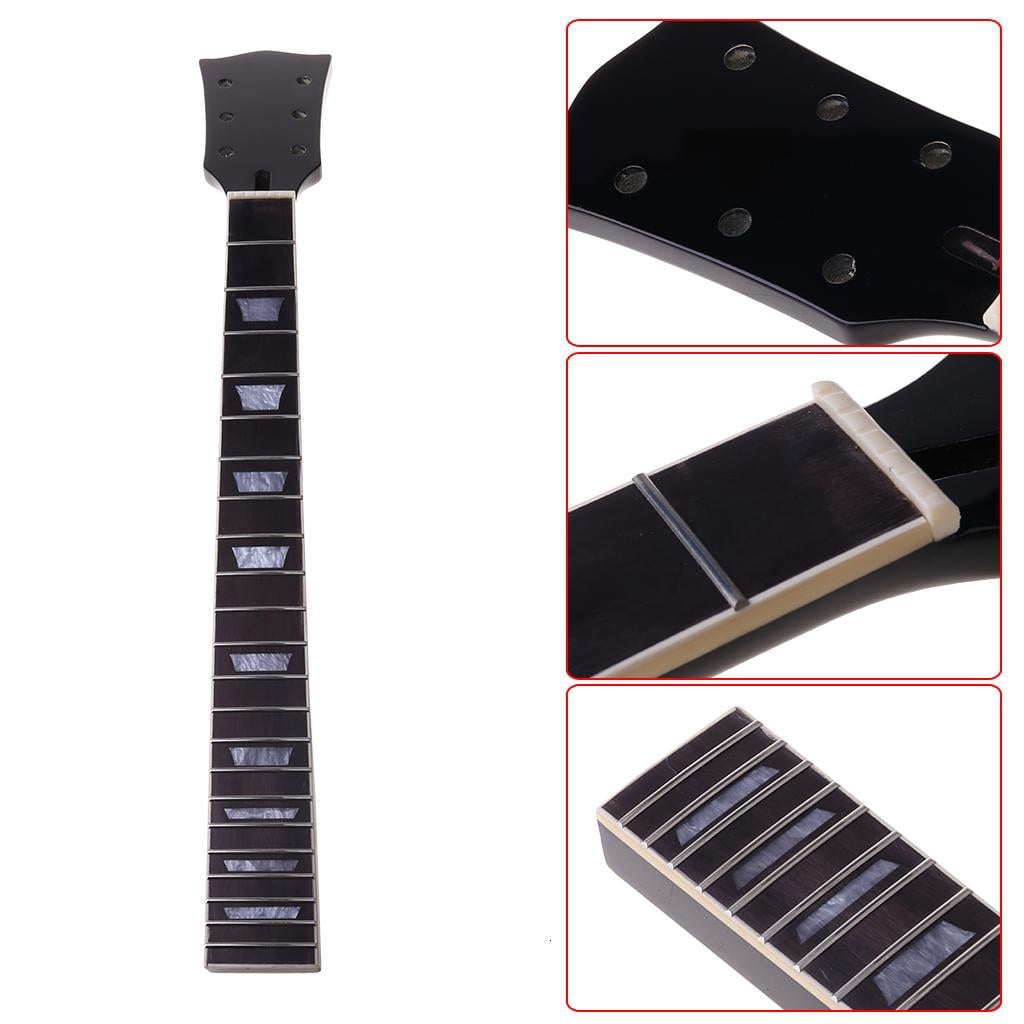 SDFGTstore 22 Frets Replacement Neck Fingerboard Maple Rosewood For Electric Guitar Part